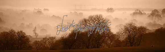 Landscape photography Washburn Valley mist January 2014
